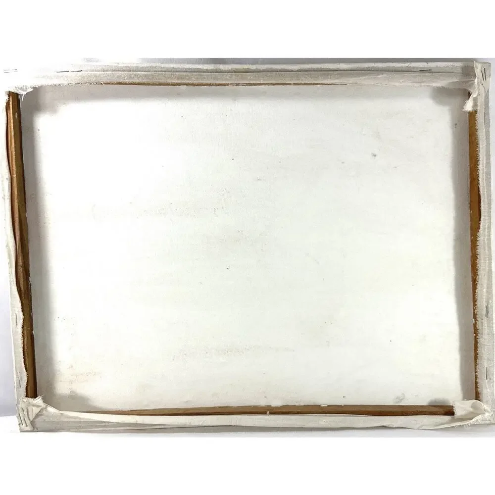 D. Roberts Jamaica Original Oil Painting Tropical Sunset Island Palm Trees 20x15 - Picture 6 of 6